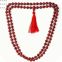 RDK Unisex Adult Handcrafted Original Red Sandalwood Mala Rosary ...