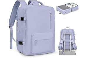 SZLX Zaino Ryanair 40x20x25 Bagaglio a Mano Easyjet 45x36x20 Zaino Borsa da Cabina Donna Zaino Uomo Impermeabile con USB Zaino da Viaggio Aereo con Porta Scarpe Borsa da Viaggio Laptop Travel Backpack