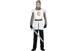 FIESTAS GUIRCA Disfraz de caballero medieval para niño de 14 a 16 años