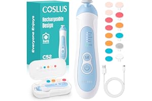 COSLUS Coupe-ongles électrique rechargeable pour bébé