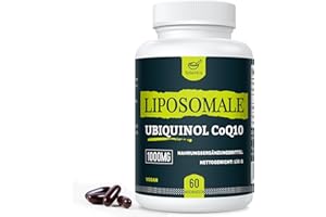 ‎SOLAVICA Liposomale Ubiquinol CoQ10 1000 mg – Hochdosiertes veganes Coenzym Q10 mit Phosphatidylcholin für optimale Aufnahme – Premium Nahrungsergänzung – 60 Weichkapseln (60 stück (1er Pack))
