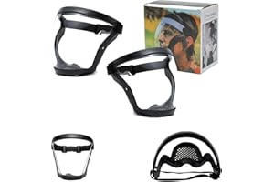 APOMKJOE Anti-Fog Protective Full Face_Shield, Reusable Super Face Protective Cover, HD Durable Adjustable Face Visor
