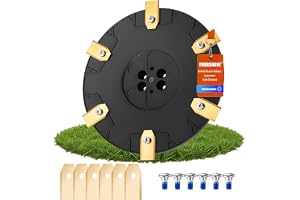 【Cut More Efficiently】 Blade Disc + 6 Pcs Blades Compatible with Gardena Sileno Minimo 250, 350, 500 / Husqvarna Automower As