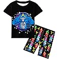 Pitevotur Gorilla Tag Pyjamas Set Boys Pajamas Cartoon Kids Pjs Monkey Game Hoodies Sleepwear Sweatshirt for 6-12 Years