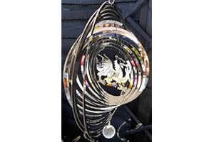 SK STYLE Stainless Steel Wind Spinner - 3D Mobile - Welsh Dragon Spinner