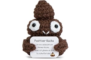 Aruigu Pocket Hug Positive Kartoffel, Kreative Strickwolle Kartoffel Puppe Ersatz, Gute Besserung, Mutmacher Geschenk, Einschulung Geschenk