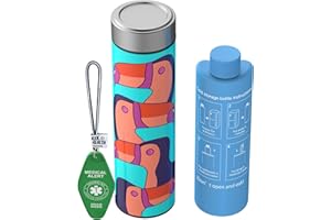 KEKHEALTH Borsa Termica per Insulina 60H 1-3 Penne, Borsa Termica Medicinali, Porta Insulina Termico, Porta Medicine da Viaggio, Kit Diabetici con Impacchi di Ghiaccio, Etichetta QR originale (Fiamma)