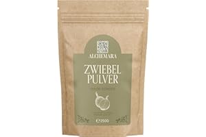 Oignon en Poudre Alchemara (250g) – Oignons – Épices Délicatement Séchées Idéales pour la Cuisine – Épices Aromatiques