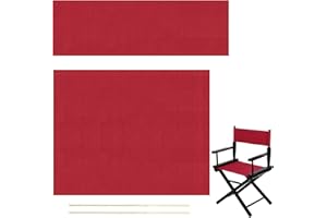 Cloudpower Directors Chair Covers 1 Set Chair Replacement Canvas Replacement Seat Cover Seat and Back Director Movie Chair Covers for Casual Seat Folding Makeup Chair Home Garden Outdoor(Red)