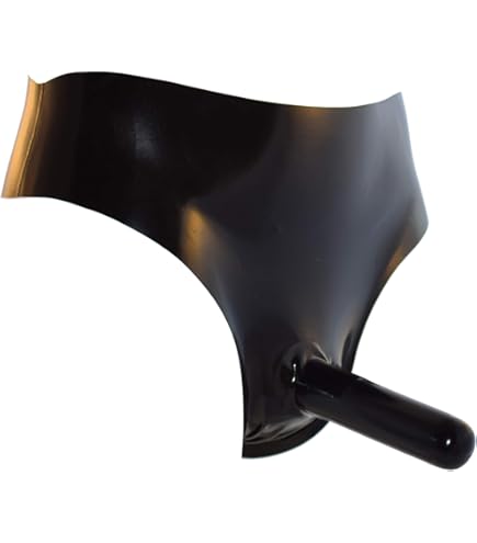 sexspielzeug dm Rubberfashion Latex Slip mit Penishülle - Kurze extra Dicke Rubber mit  Kondom