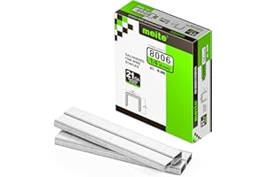 meite Type 80/6 mm Upholstery Staples for Staple Gun, Galvanised Staples for Carpet, Sofa Fabrics, Leather/Textile, Car Seating, Joinery (10,000 Counts)