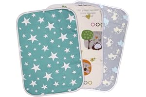 TUCIYKE Telo Cambio Pannolino Impermeabile,3Pcs Bambino telo Cambio Pannolino lavabile 50 * 70cm Fasciatoio Portatile Impermeabile e lavabile Baby Changing Pad for Baby