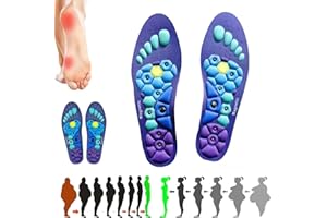 ‎TETSMG Magnetische Akupressur Einlegesohlen Original Bequeme und Atmungsaktive 2 in 1 Silikon Ladegerät Schutz Magic Schuheinlagen für Schmerzende Füße, Magnetischen Akupressur Einlagen (Blau, M (40-43))