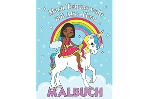 Mach Träume Wahr mit Afro Haar - Malbuch: Ausmalbuch für Mädchen mit afrikanischen Wurzeln | Mit coolen Frisuren wie Cornrows, Braids und Twists