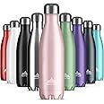 Mont-Clair Stainless Steel Water Bottle, Vacuum Insulated + BPA Free, 12h Hot & 24h Cold Drinks Bottle, Metal Water Bottle 1L Leakproof, Ideal for Adult, Kids, Running - Pink