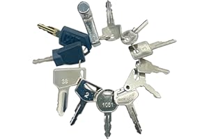 CARNFORTH 12PCS Ignition Starter Plant Key Set, Universal Plant Dumper Machine Replacement Ignition Switches Keys for Machinery Plants, Agricultural, Excavator,Trucks, Graders, Dozers, Backhoes.