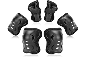 RUNDONG Kids/Youth Knee Pads Elbow Pad Wrist Guards Protective Gear Set, for Child Roller Skates, Cycling Bike, Skateboard, Inline Skatings, Scooter Riding, BMX bike, And Other Outdoor Sports Activities