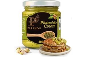 NEST & NIBBLE Pistachio Cream Spread 200g – Gourmet Sweet Spread for Desserts, Ice Cream, Cake, Toast & Dubai Chocolate – Delicious Spreadable Cream Turkish Pistachio Paste – Vegetarian, Premium Quality