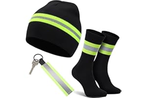 Hestya Regali Pompiere per Uomini e Donne Berretto in Maglia Calzini Invernali Portachiavi per Eroi Accessori Pompiere Unisex per Adulti Adolescenti e Bambini