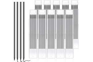 GYHWOFUL Lot de 60 Mines Crayon Chantier - 2,8 mm - Étanche et Solide - Recharges de Crayons de Charpentier Solides Remplacement - Pour Architecte, Dessin, Construction