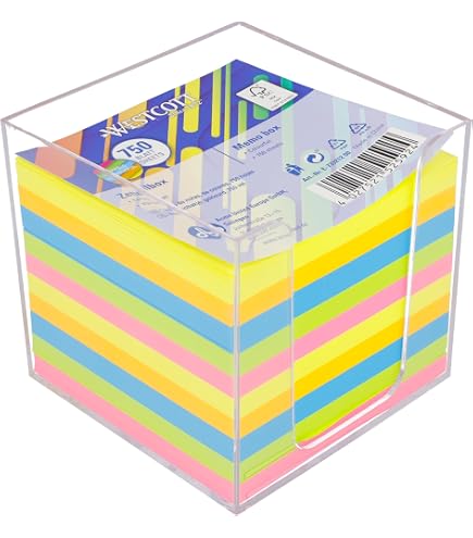 thumbnail image 2 of Coloured Memo Cube - 85mm X 85mm Loose Leaf Paper Notes, Multi-Color Block 2 of 10