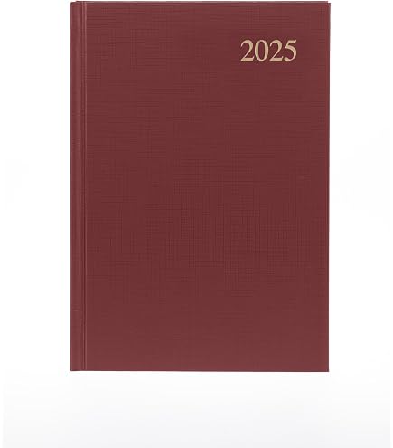 Agenda Collins Essential 2025 Semainier A5 Violet – Cuir Rigide Élégant, Pratique Et Abordable Pour Pro Et Perso