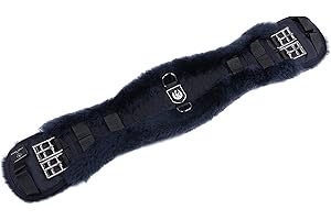 ‎CHRIST CHRIST Lammfell Sattelgurt/Konturgurt Dressur, anthrazit