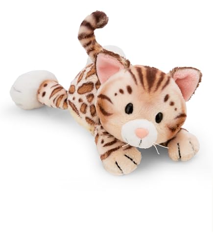 Onwomania Plüschtier Waldkatze – 25 Cm, Braun, Kuschelweich, Aus Recyceltem PET