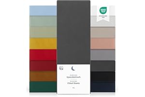 Blumtal Basics Drap Housse 140 x 200 x 30cm - Drap Housse 140 x 200 x 30cm, Microfibre De Haute Qualité - Doux, Résistant, Anti Plis - Certifié Oeko-Tex - Anthracite