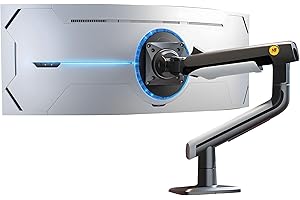 NB Ergonomic Braccio per monitor piatti/ultrawide/curvi da 27" a 50", supporto per monitor resistente, carico fino a 18 kg, VESA 75/100 mm J5