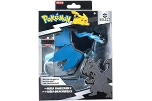 Pokémon Select Mega Charizard X - Figura super articolata da 15 pollici con 15 punti di articolazione