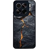 BG AKSESUAR Xiaomi Mi 15 ile Uyumlu Siyah Silikon Kılıf, &Ccedil;iziklere ve Darbelere Karşı Koruma, Mermer Tasarım