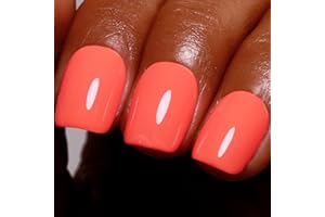 Ozzeal Smalto Semipermanente Unghie Arancione, 15ML Corallo Arancione Smalti Semipermanenti Per Unghie Manicure D'avviamento All'arte Smalto Gel Unghie UV Soak Off Led UV Gel Nail Polish Per Donne