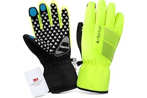 ‎HIKENTURE HIKENTURE Winterhandschuhe- [Mit 3M Thinsulate Insulation] - Warme Fahrradhandschuhe Herren Damen Winter - wasserdichte Touchscreen Handschuhe Fahrrad Winter - Winterhandschuhe Fahrrad
