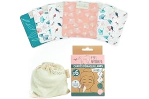 Set 6 carrés démaquillants Expert + filet de lavage Feel Natural