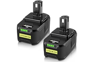 IBANTI 2X Venghts 5.0Ah para Ryobi 18V Bateria P102 P103 P105 P107 P108 P109 P104 P106 para Ryobi RB18L40 RB18L50 RB18L25 RB18L13 Herramienta sin Cable