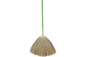 SN SKENNOVA - Asiatischer Besen Thai Muster Vintage Retro Natur Gras Besen handgefertigt (grün)