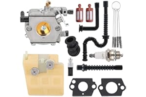 Hippotech 1121 120 1612 - Carburador para Stihl 026 MS260 MS240 MS 240 024 024AV 024S - Motosierras carburador para Walbro WT-194 WT-194-1 con Filtro de Aire Kit de Cambio de Vela