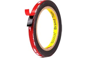 UPwoktem Nastro Biadesivo Extra Forte per interni ed esterni, Nastro di Montaggio, utilizzato in uffici, case, automobili (10mm x 3,2metri)