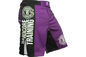 Hardcore Training Fight Shorts Recruit Rojo Negro Gris Hombre Pantalones Cortos MMA BJJ Boxeo Grappling Fitness No Gi
