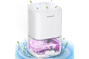 COSMARTAIR Deumidificatore Casa Muffa,450ml/giorno Deumidificatore Portatile Silenzioso 1100ML,Spegnimento Automatico,LED 7 colorati Per la Casa,Bagno Cabina Armadio
