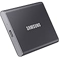 Samsung MU-PC1T0T/WW T7 - SSD Esterno Portatile da 1 TB, USB 3.2 Gen 2, 10 Gbps, Tipo-C, Grigio Titanio