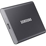 Samsung MU-PC1T0T/WW T7 - SSD Esterno Portatile da 1 TB, USB 3.2 Gen 2, 10 Gbps, Tipo-C, Grigio Titanio