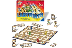 Ravensburger Labyrinth - Moving Maze Family Board Game for Kids and Adults Age 7 and Up - 2 to 4 Players for Boys and Girls