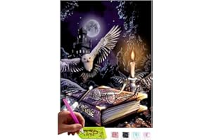 MISHBAY Diamond Painting Harry Potter - Peinture Diamant 30x40cm - Diamond Painting Adulte Hibou - 5D Diamond Painting Kit Complet - DIY Point de Croix Deco