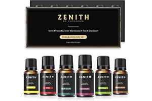 GENÉRICO ZENITH® - Juego De 6 Aceites Esenciales Para Humidificador 10ml Aromaterapia Natural Pack Aromas Bio Difusor Perfumes Puros Hogar Velas Esencias Lavanda Sandalo Rosa Vainilla (Pack de 6, Clasico)