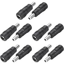 QUARKZMAN Adattatore DC 5,5x2,1mm – 2 Pezzi Femmina-Femmina + 2 Maschio-Maschio Per LED E CCTV (12V/24V)