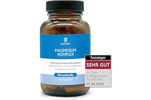 ‎PURESGP pureSGP Magnesium Komplex - 400 mg reines Premium Magnesium aus 4 hochwertigen Magnesiumformen. Pharmazeutische Expertise aus Deutschland. Hohe Bioverfügbarkeit. Labor geprüft, hochdosiert. Vegan
