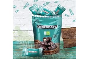 ZAYTI Dattes Fourrées aux Amandes et Enrobées de Chocolat | Paquet Individuel de 100g (100g, Chocolat noir sans sucre ajouté)