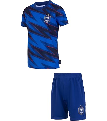 Maillot FFF Equipe De France – Collection Officielle, Taille Femme, Polyester, Deux étoiles Champion Du Monde